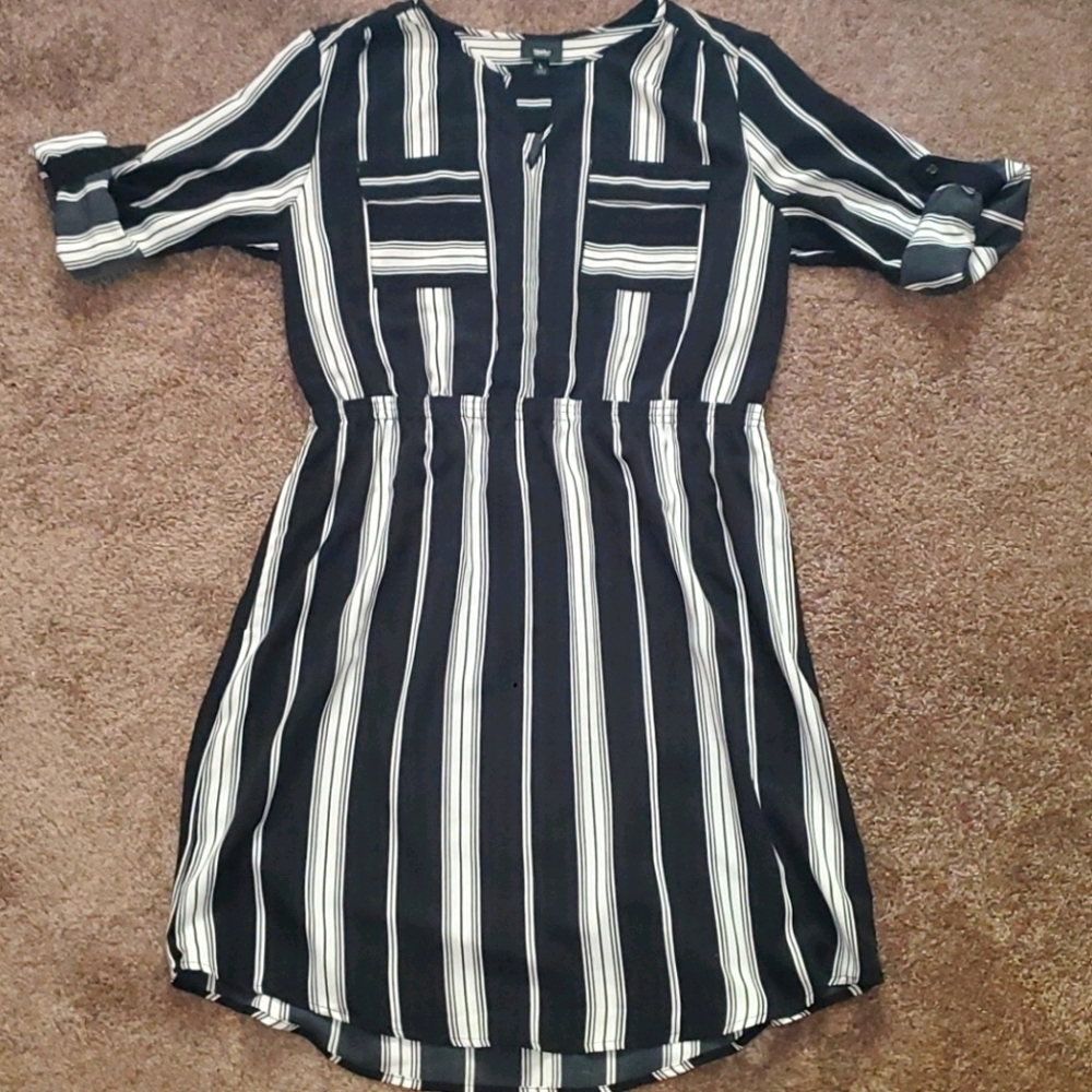 Stripped Tshirt Dress
